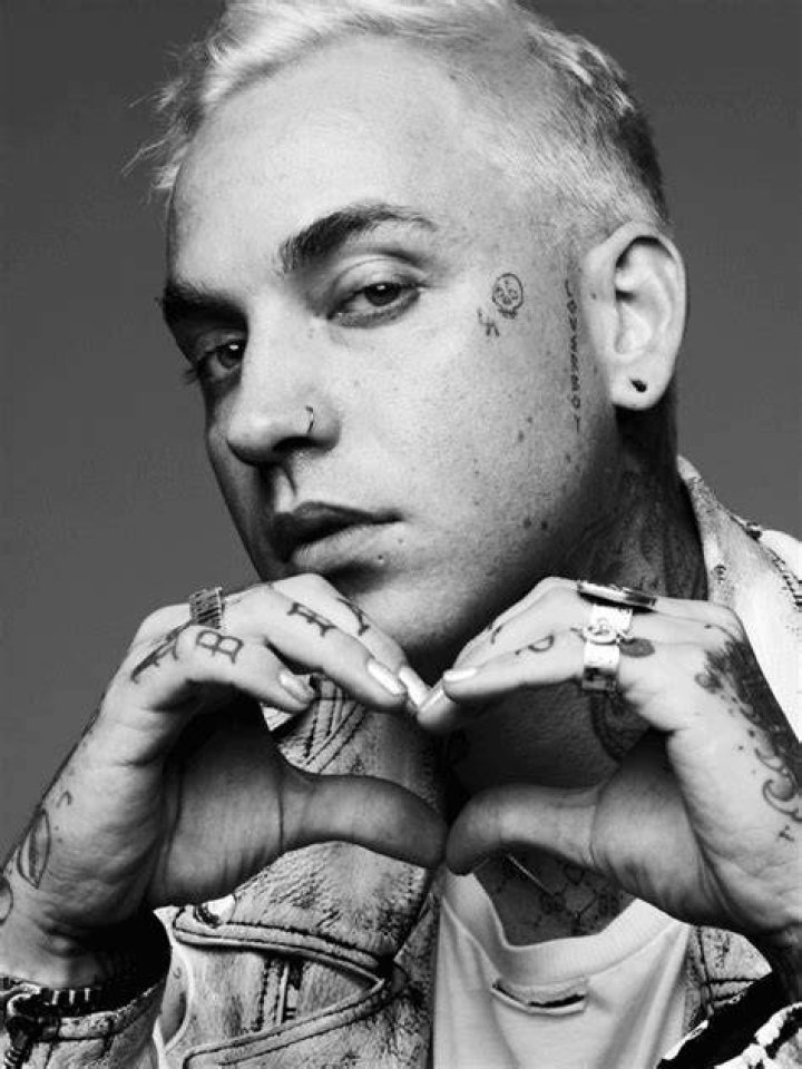 Blackbear posing for the promotion of his album. This contributes to his net worth