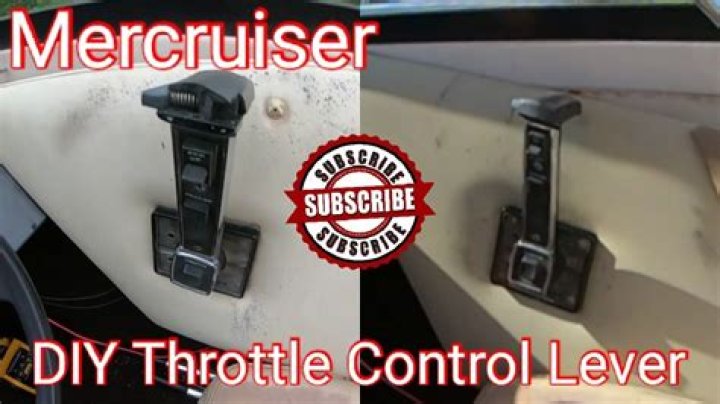 How do you remove a boat throttle control?