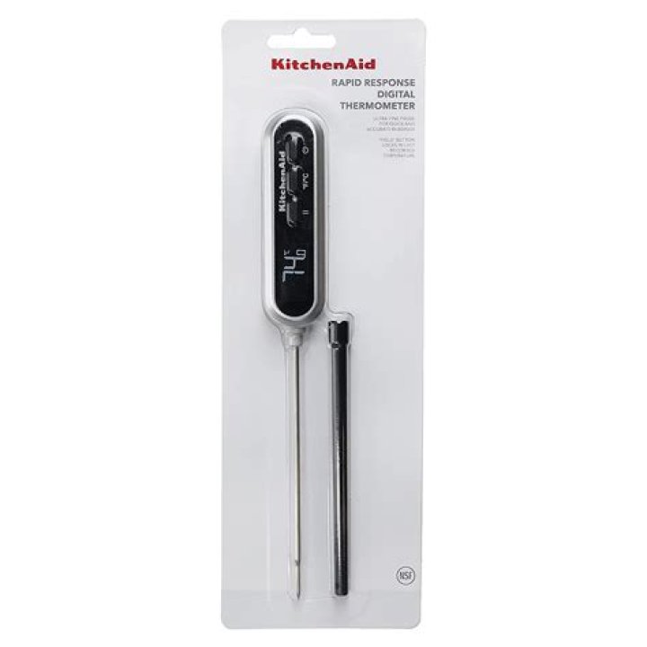 How do you use a KitchenAid temperature probe?