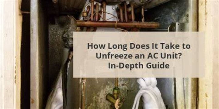How long does it take a window AC to unfreeze?
