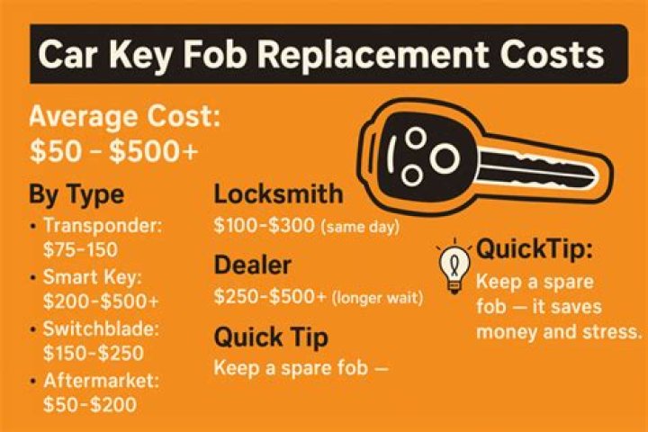 How much does a fob key cost apartment?