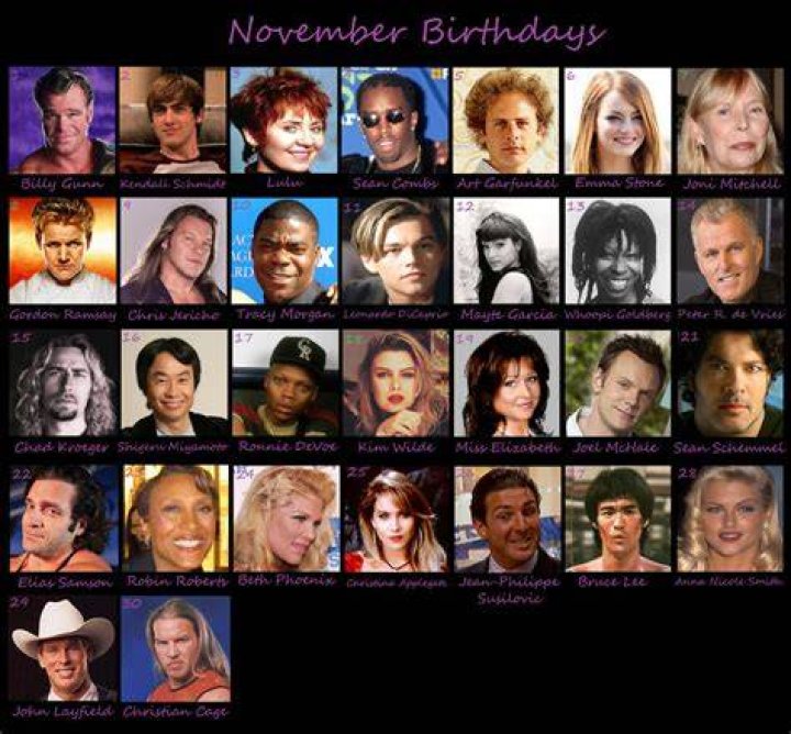 November 1 Birthdays By Profession