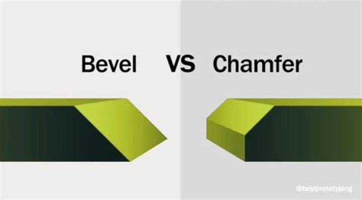 What is the difference between a chamfer and bevel?