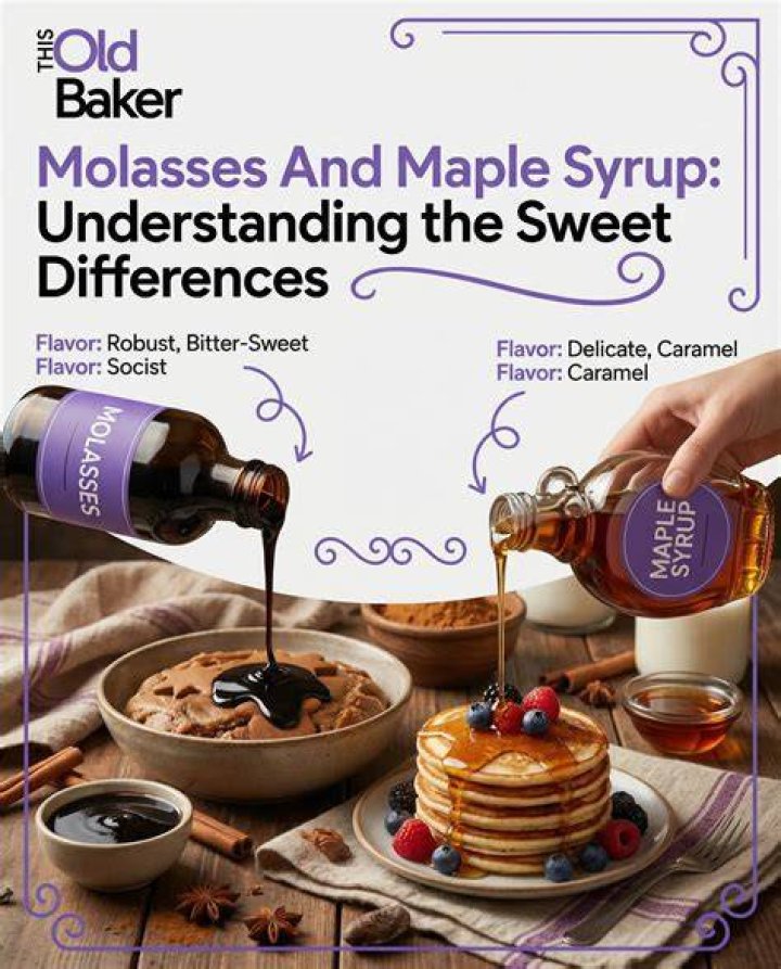 What is the difference between molasses and maple syrup?
