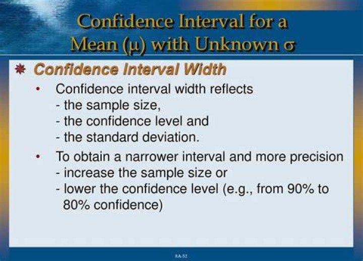 What will reduce the width of a confidence interval?