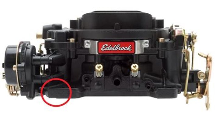 Where is the carburetor number located?