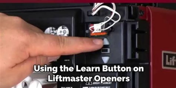 Where is the Learn button on a LiftMaster 8500?