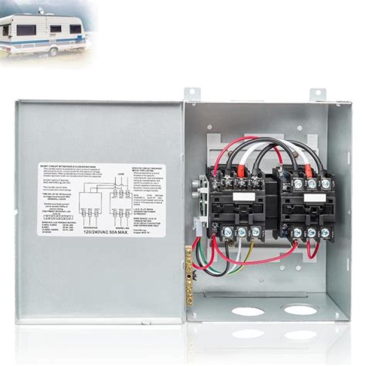 Where is the transfer switch in an RV?