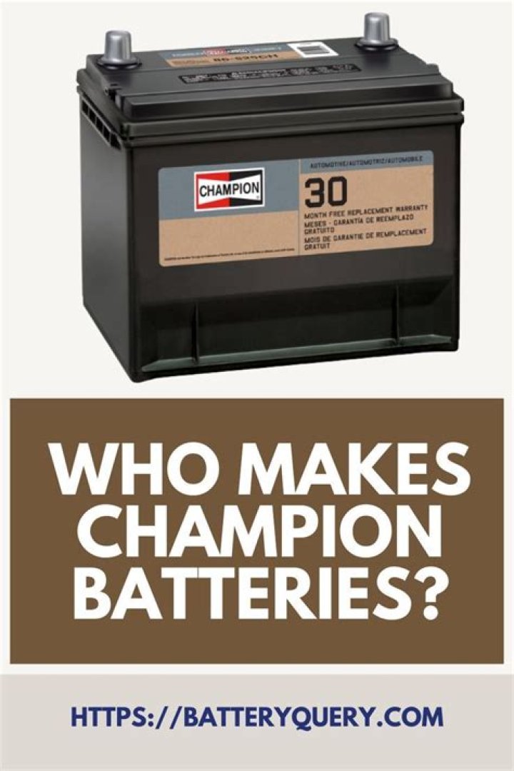 Who makes Champion battery?
